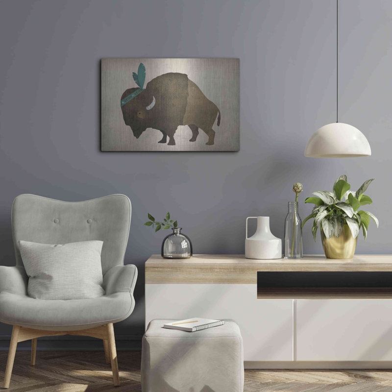 «Buffalo Bison III» par Ryan Fowler, H 16 po x l 24 po