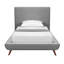 Clodean Linen Upholstered Platform Bed-605484631-605484633