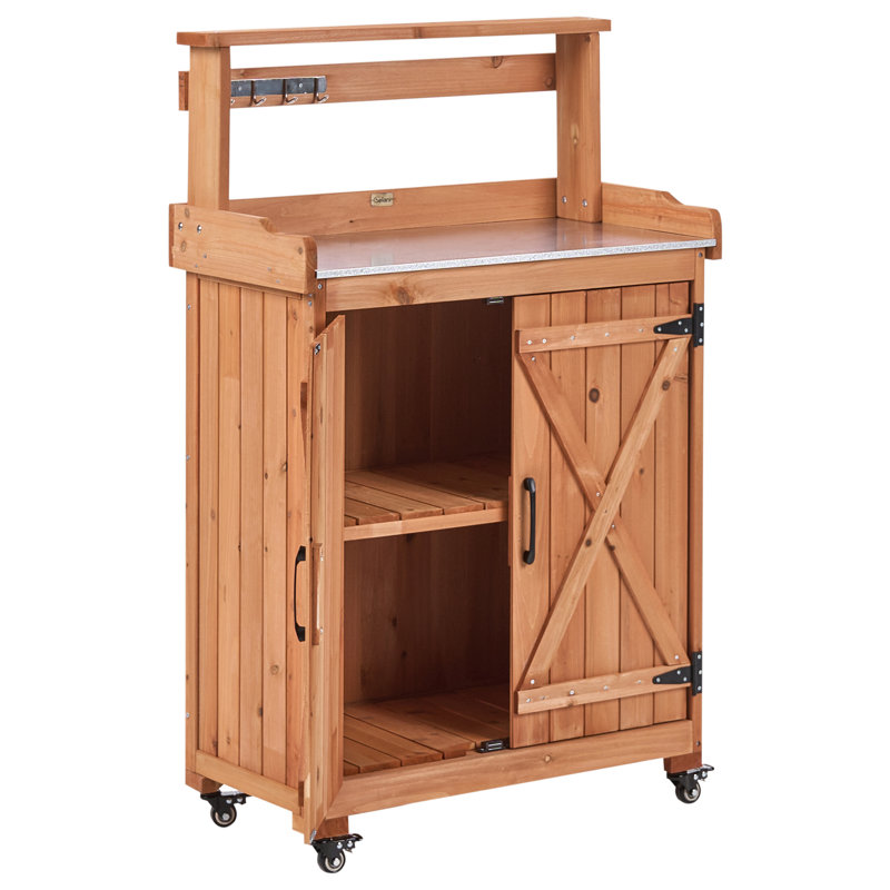 Fir Wood Potting Bench