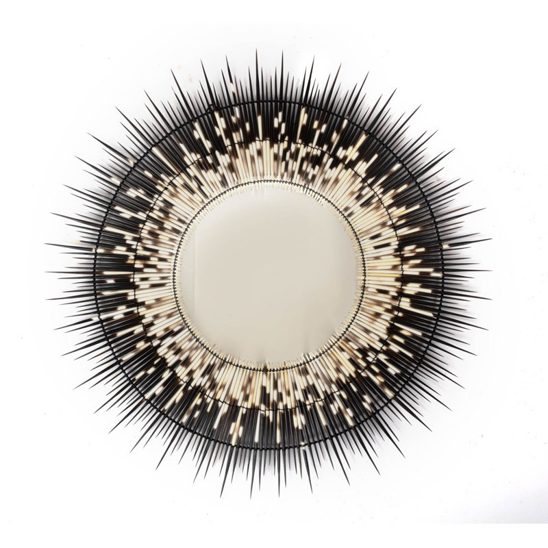 Genuine Quill Accent Mirror, 28" x 28"
