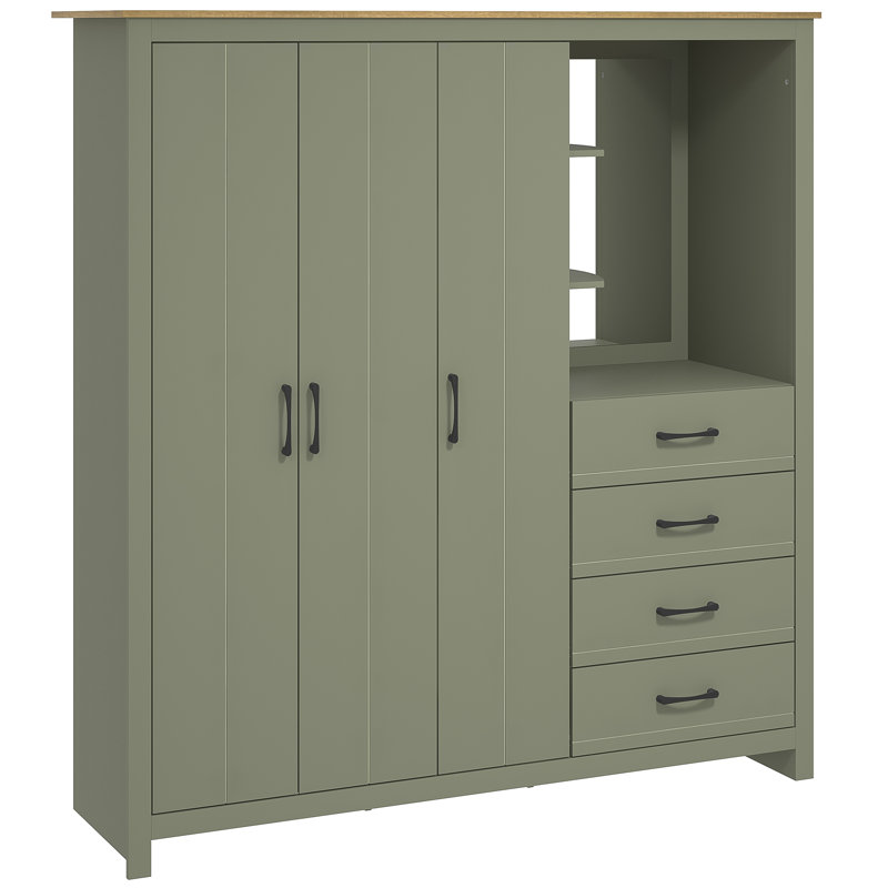 LIMESTONE Combi Fitment Wardrobe, Kale Green