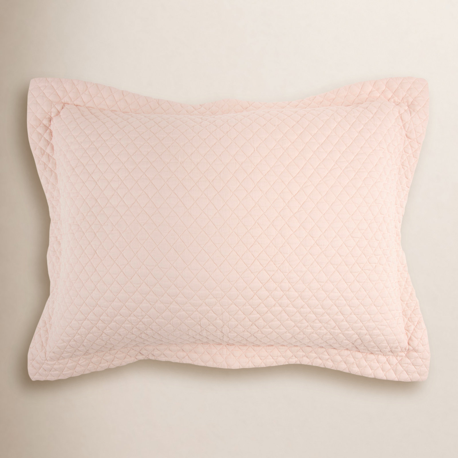 Teo Cotton Shams, King Sham, Pink