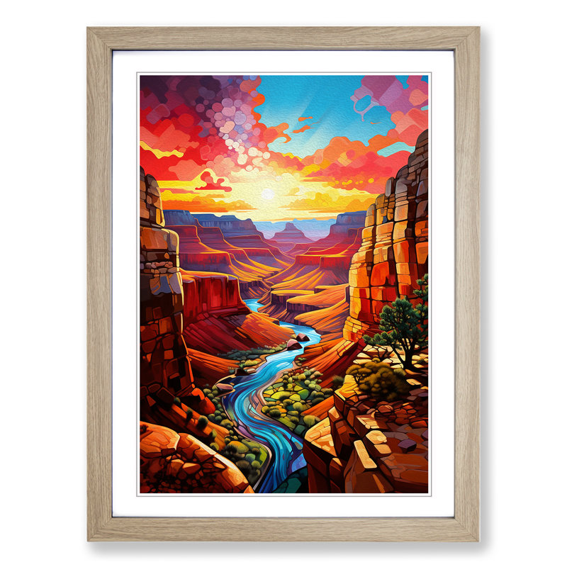 Grand Canyon Modern - Framed Print