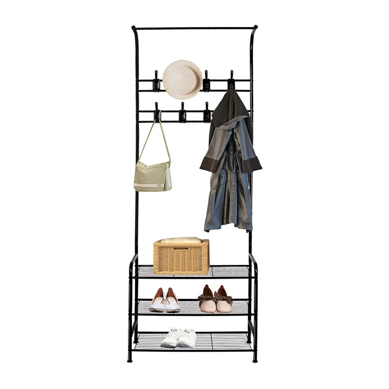 Bhavith Freestanding 6 - Hook Coat Rack