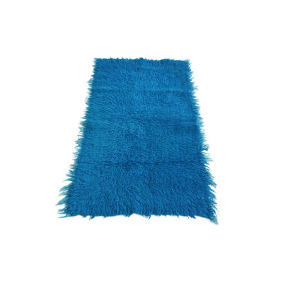 Rectangle 2'1 x 4'1 Pires Blue Rug