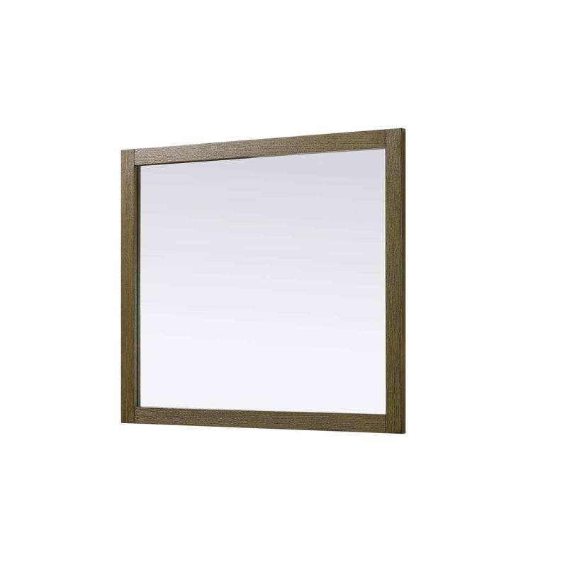 Miroir Noah, Rectangulaire, 36 po x 42 po, Noisette chêne