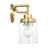 Amiliano Bathroom Bedroom Wall Fixture With Clear Shade-112737956-112737955-112737952