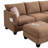 Amold 150.4''Large Sectional Couch,U-Shaped Sectional Sofa, 8-Seater Modular Cloud Couch Living Room Corner Sofa, With Storage Ottoman & USB-1533119043