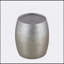 Modern Contemporary Aluminum End Table with Glossy Hand Hammered Design, Perfect for Elegant and Functional  Decor-783297067