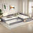 Multifunctional Upholstered Daybed With Trundle And One Drawer-627907965