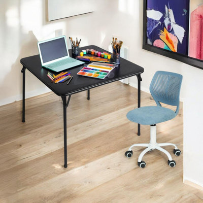 Compact Folding Desk & Adjustable Chair Set – Space-Saving Design for Remote Work, Study, or Creative Spaces