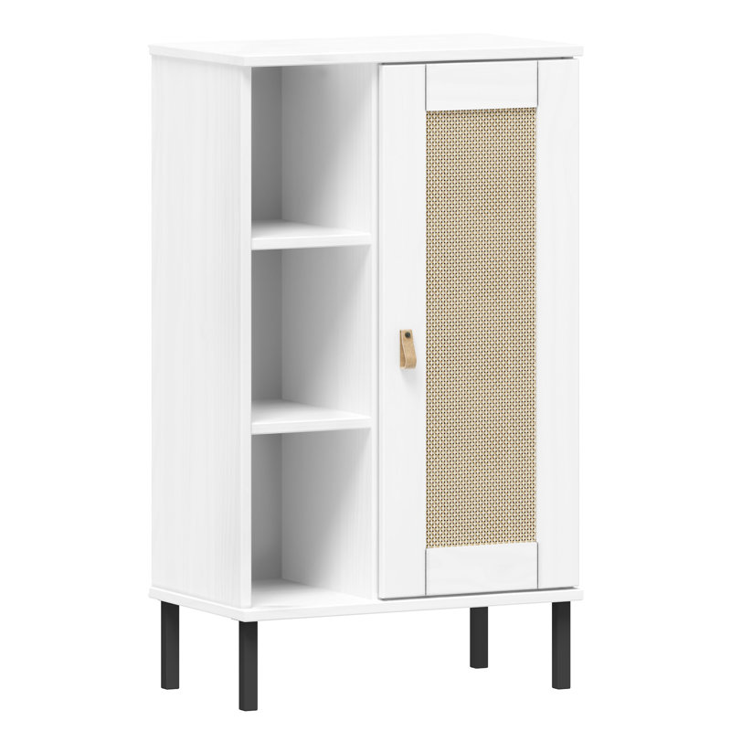 Helston Solid Wood 1 - Door Accent Chest, White