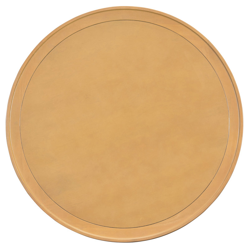 Table basse à 2 niveaux en bois naturel avec tissage, 31,3 po - aspect rustique, base moderne, rangement abondant, structure, garde à bord incurvé