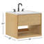 Meuble-lavabo mural simple 24 po avec comptoir en quartz Redbridge