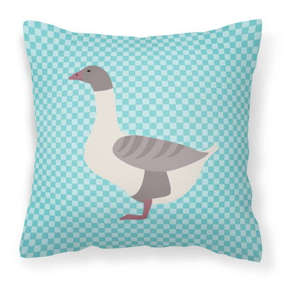 Coussin décoratif d’extérieur à damier pour l’oie lustre back