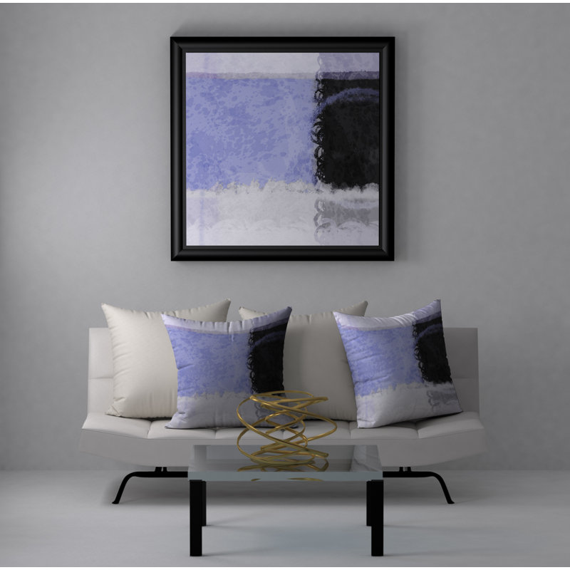Coussin décoratif abstraite, 20 po X 20 po