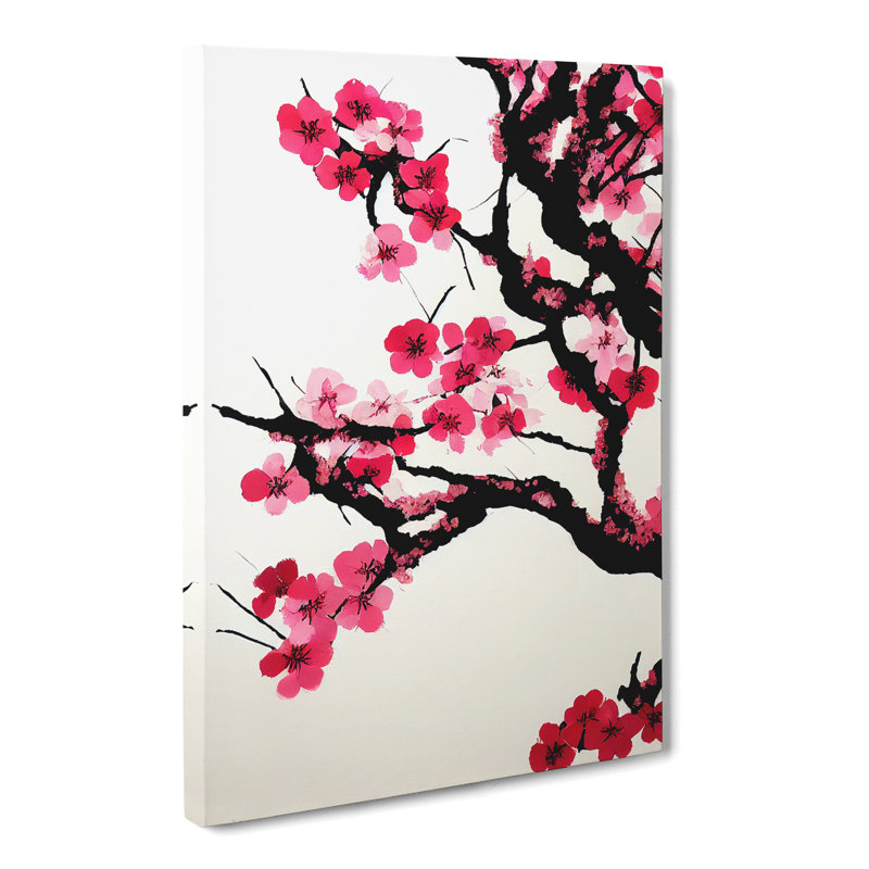 Cherry Blossom Treeed - Wrapped Canvas, 60cm H x 40cm W x 3cm D