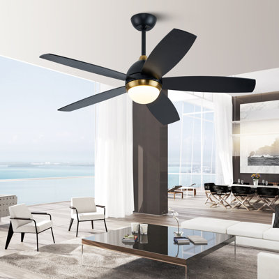 Ventilateur de plafond avec lumières DEL Refton Whisper Bloom