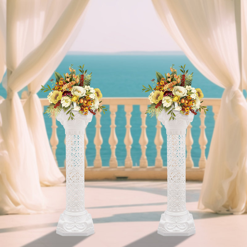 2 piliers romains en plastique