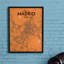 Madrid City Map - No Frame Print-341594523