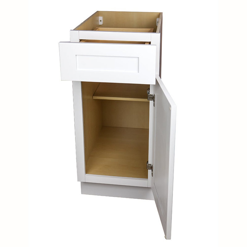 Ransom white shaker base cabinet, 35" H x 21" W x 24" D