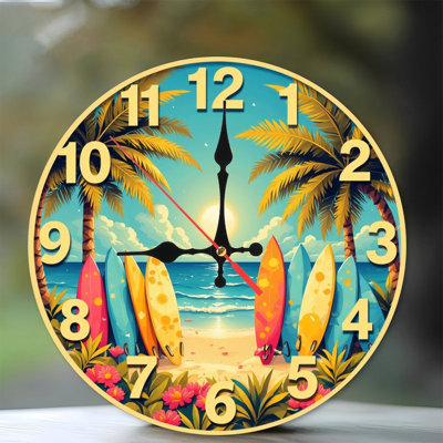 Horloge murale plage