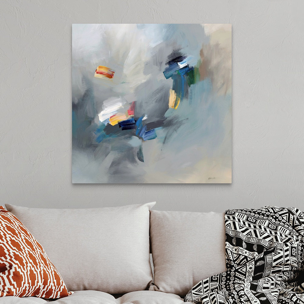 'Playful Curiosity I' by Govind Painting Print on Canvas Wrought Studio™ 