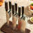 Cuisine::pro® Damashiro EMPEROR®  Hikari Knife Block 7 Piece Ash-115762747-115762749