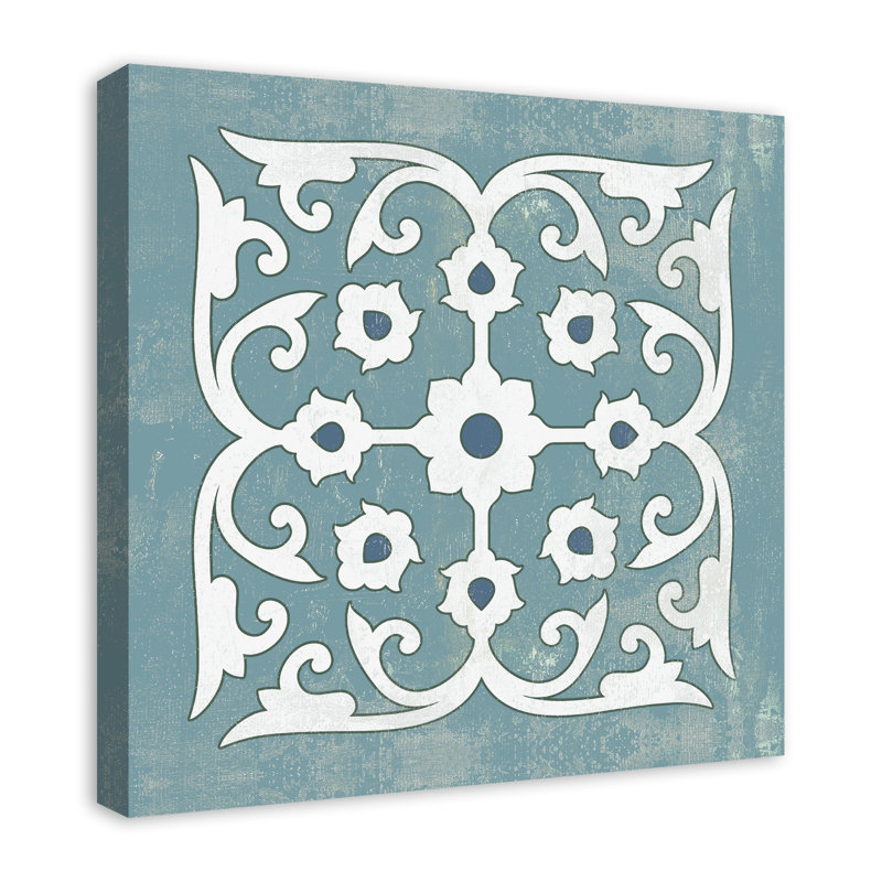 Carreau bleu - impression sur toile tendue