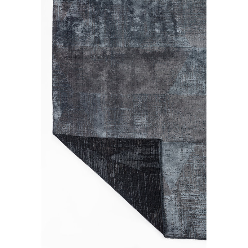 Rapture Blue/Gray Abstract Luxury Area Rug, Rectangle 7'10" x 11'2"