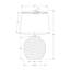 Lighting, 22 po, lampe de table, béton crème, abat-jour ivoire / crème, moderne