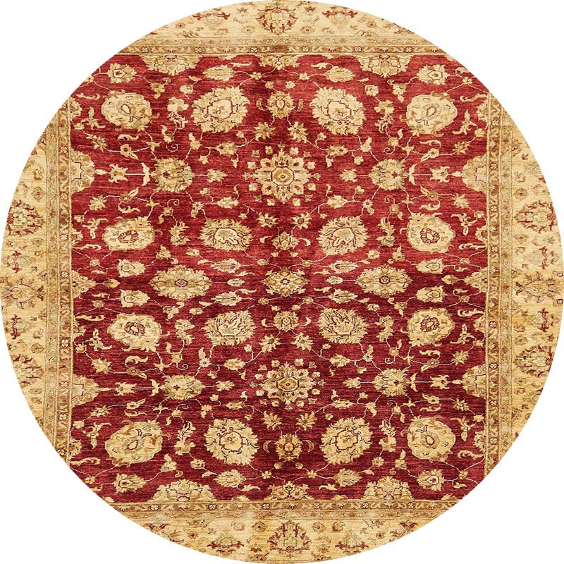 Tapis abstrait moderne 706, Rond 5 pi