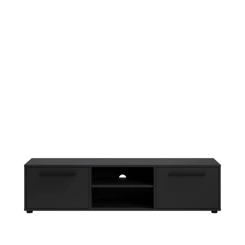 Sunde Unfinished TV Stand for TVs up to 60", Black