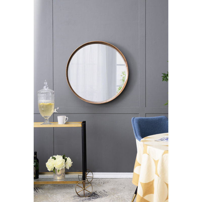 Miroir mural en bois de pin 31,5 po pour la décoration, faire ressortir votre salle de bain et votre salon