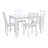 Gapland 5-Piece Wood Dining Set with Four Leg Table Base-1014577751