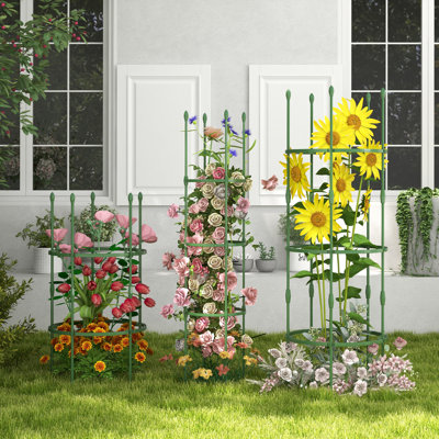 Sheldrake 154cm H x 50cm W Metal Obelisk Trellis