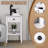 25.6"h White Floor-standing Storage Table With Drawer And Open Shelf For Home