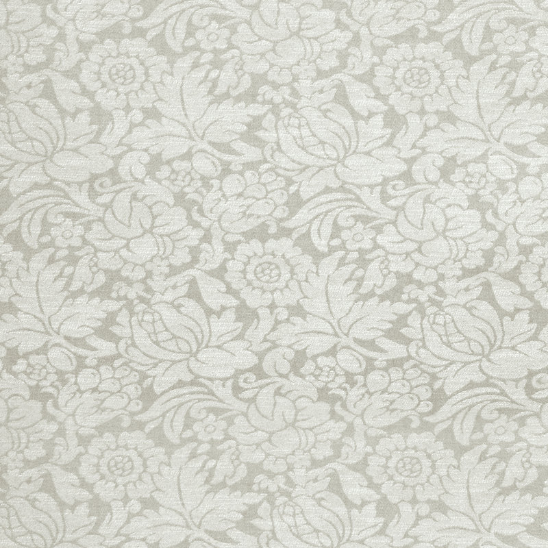 Shabby Damask Fabric, Snow