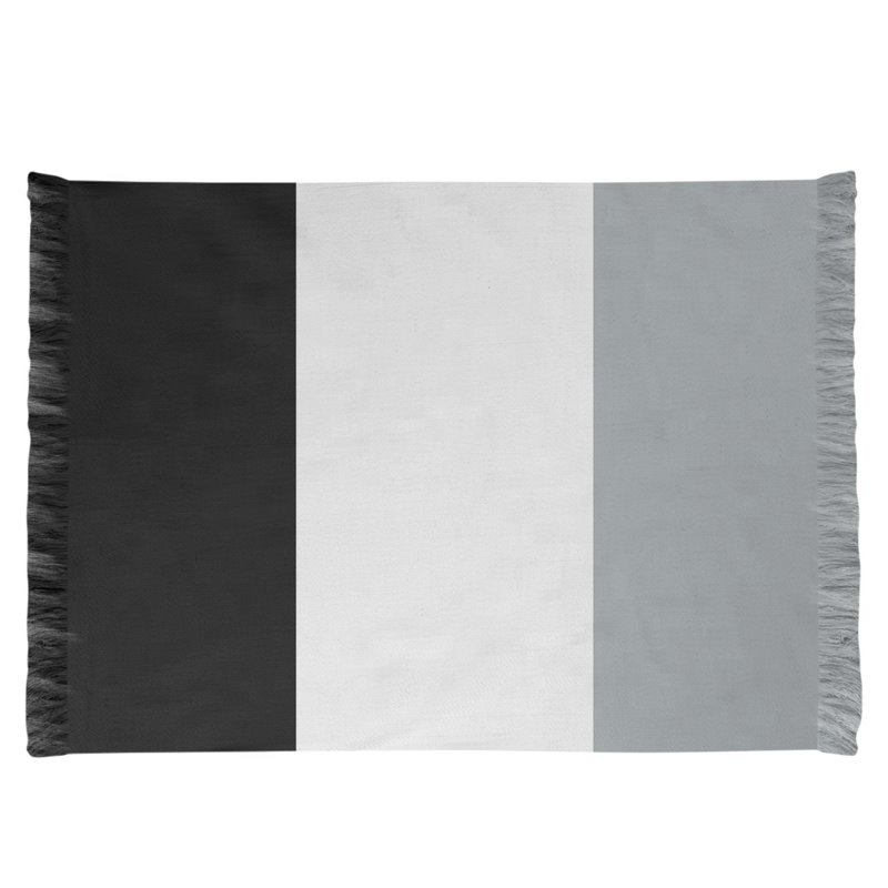Tapis noir/gris pour salle de football oakland, Non