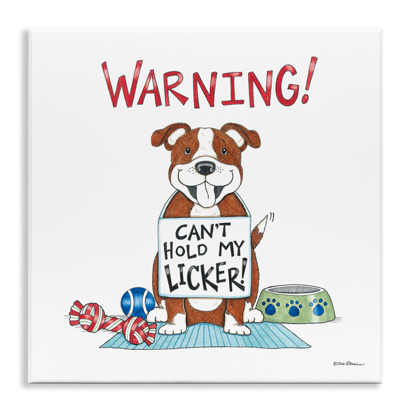 Drôle de chien «Licker» par Deb Strain