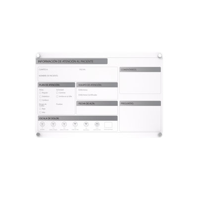 Ghent Graphics Slide Changeable Patient Board