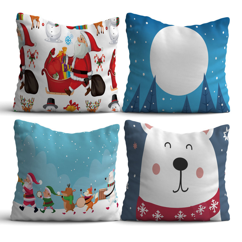 Housse et insert de coussin décoratif en polyester / coton Scatter