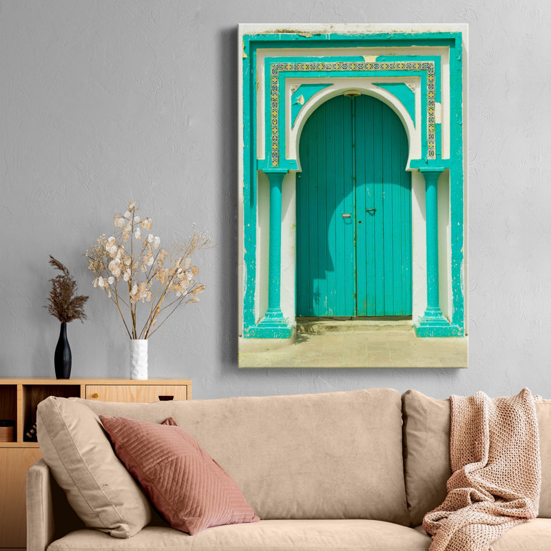 Reproduction de photo sur toile tendue avec châssis de porte Tunisia, H 20 po x l 16 po x P 1 po