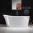 67" x 32" Freestanding Soaking Acrylic Single Slipper Bathtub with Reversible Drain-56335181