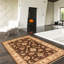 Tapis décoratif en laine noué à la main de conception unique 4 pi x 6 pi 2 po noué à la main new age chobi