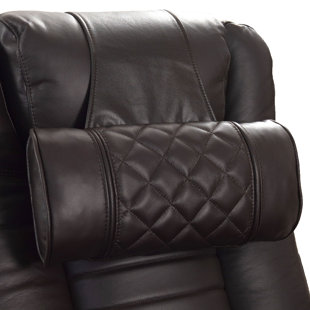  Bolster Leather Pillow Cover & Insert
