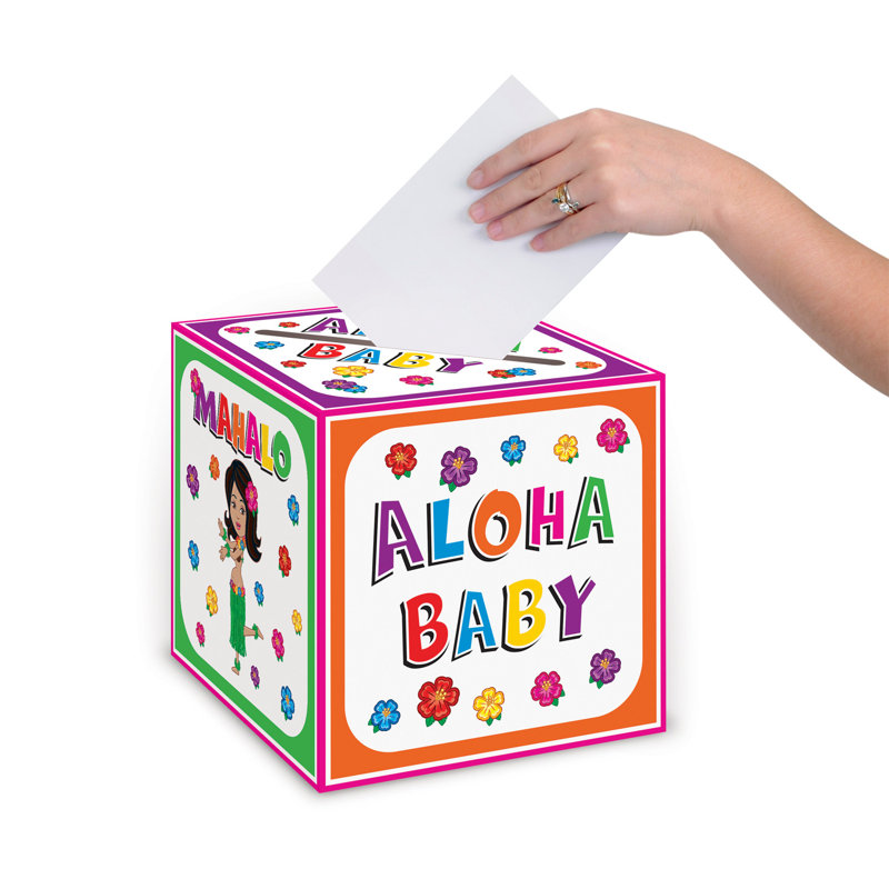 Hula Baby Card Box - 9" x 9" - Pack of 6