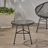 Orlando Outdoor Glass Top Faux Rattan Side Table,Tempered Glass Top End Table For Balcony Porch Deck-913321963