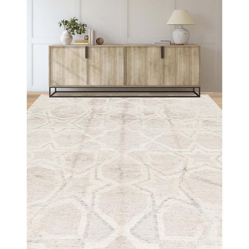 Geometric Area Rug, Rectangle 8'2" x 9'9"