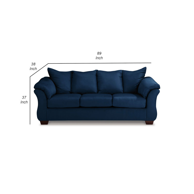 89 Inch Modern Cushioned Sofa